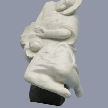 Escultura intitulada "The Creator" por Serhii Brylov, Obras de arte originais, Pedra