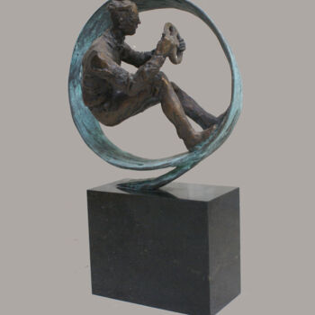 Sculptuur getiteld "Movement. Circle of…" door Serhii Brylov, Origineel Kunstwerk, Bronzen