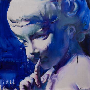 Peinture intitulée "Angel" par Serhii Korniievskyi, Œuvre d'art originale, Huile