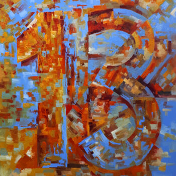 Schilderij getiteld "13" door Serhii Voichenko, Origineel Kunstwerk, Olie