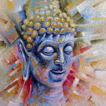 Malarstwo zatytułowany „My Buddha” autorstwa Serhii Voichenko, Oryginalna praca, Olej