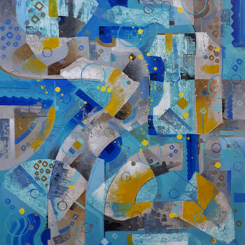 "Blue python" başlıklı Tablo Serhii Voichenko tarafından, Orijinal sanat, Petrol
