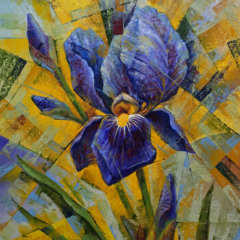 Painting titled "Iris" by Serhii Voichenko, Original Artwork, Oil
