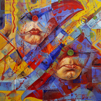 Painting titled "Introversion" by Serhii Voichenko, Original Artwork, Oil