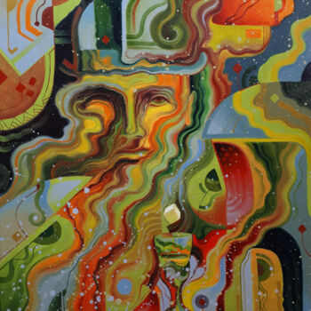 "Absinthe man" başlıklı Tablo Serhii Voichenko tarafından, Orijinal sanat, Petrol