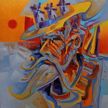 Painting titled "Don Quixote" by Serhii Voichenko, Original Artwork, Oil