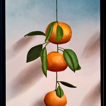 Pintura intitulada "Oranges" por Serhii Zapasnyi, Obras de arte originais, Óleo