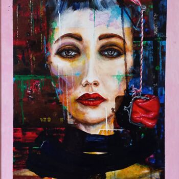 Painting titled "Laura" by Serhii Zavarzin, Original Artwork, Acrylic