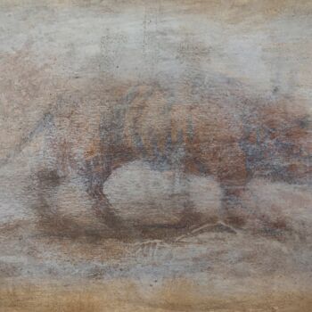 Картина под названием "Types of wolf (part…" - Sergii Shkoliar, Подлинное произведение искусства, Акрил Установлен на картон