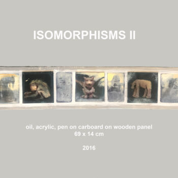 绘画 标题为“ISOMORPHISMS II” 由Sergii Shkoliar, 原创艺术品, 油 安装在木板上