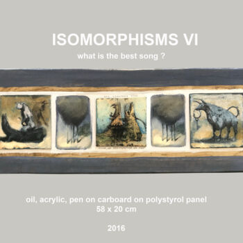 Painting titled "ISOMORPHISMS VI" by Sergii Shkoliar, Original Artwork, Acrylic Mounted on Other rigid panel