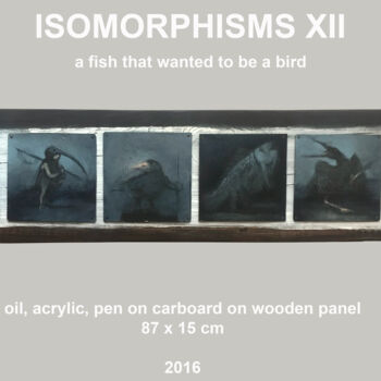 Peinture intitulée "ISOMORPHISMS XII" par Sergii Shkoliar, Œuvre d'art originale, Acrylique Monté sur Panneau de bois