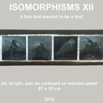 Painting titled "ISOMORPHISMS XII" by Sergii Shkoliar, Original Artwork, Acrylic Mounted on Wood Panel