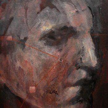 Painting titled "FROM THE SERIES "MO…" by Marina Shavyrina-Shkoliar, Original Artwork, Acrylic Mounted on Cardboard