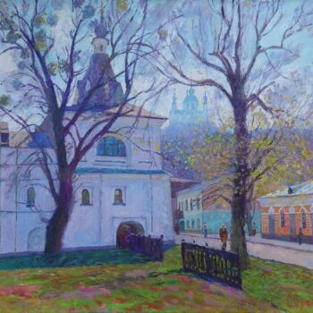 Peinture intitulée "Church of St. Nicho…" par Serhiy Vutyanov, Œuvre d'art originale, Huile