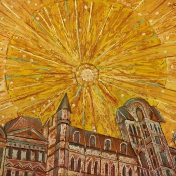 Pintura intitulada "Spanish Sun" por Sete, Obras de arte originais