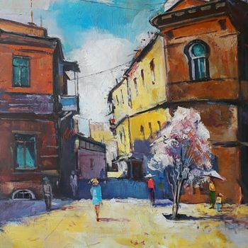 Painting titled ""Yerevan"" by Serjo Maltsev, Original Artwork, Oil