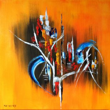 Painting titled "Un temps pour les r…" by Jean Louis Serodes, Original Artwork, Acrylic Mounted on Wood Stretcher frame