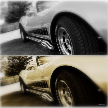 Photographie intitulée "Stingray Corvette 80" par Stephan Serris, Œuvre d'art originale, Photographie numérique