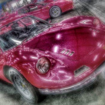 Fotografie getiteld "Dino Ferrari 246GT…" door Stephan Serris, Origineel Kunstwerk, Gemanipuleerde fotografie