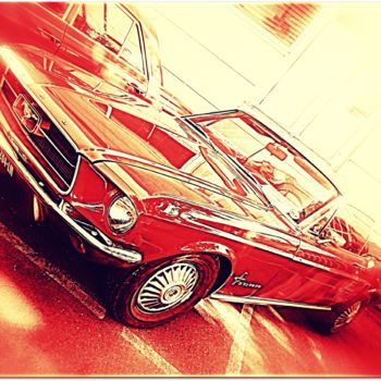 Photography titled "Ford Mustang Color…" by Stephan Serris, Original Artwork, Manipulated Photography