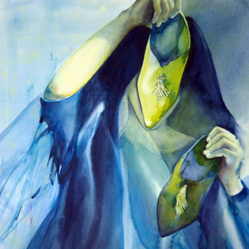 Peinture intitulée "Babouche Mystère" par Isabelle Seruch Capouillez, Œuvre d'art originale
