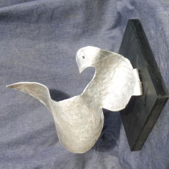 Rzeźba zatytułowany „oiseau-alu-2.” autorstwa Servin, Oryginalna praca, Metale