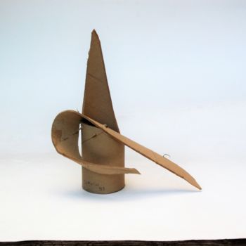 Escultura intitulada "Sculpture abstraite…" por Servin, Obras de arte originais, Cartão