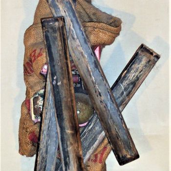 Skulptur mit dem Titel "CACHEZ CE SEIN" von Servin, Original-Kunstwerk, Andere
