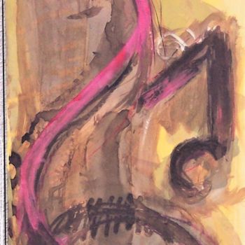 Peinture intitulée "Cheval de cirque" par Servin, Œuvre d'art originale, Gouache