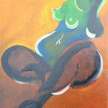 Pintura titulada "nu enceinte" por Servin, Obra de arte original, Oleo