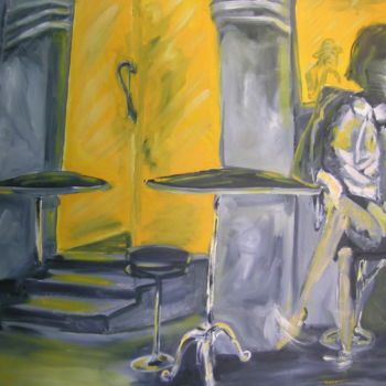 Peinture intitulée "impaciência" par Raul Inglat, Œuvre d'art originale, Huile