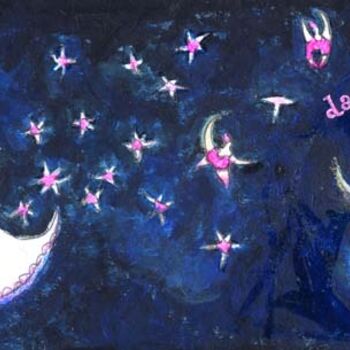 Peinture intitulée "Danseuse étoile" par Sescils, Œuvre d'art originale, Huile