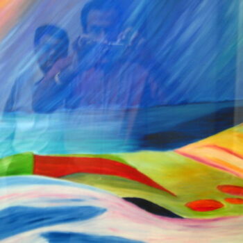 Digital Arts titled "Monsoon On Beach" by Sesha, Original Artwork