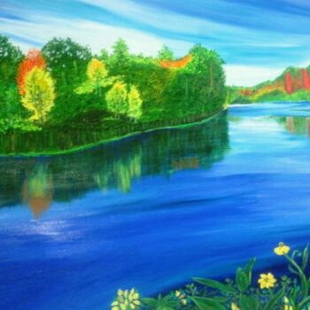 Digital Arts titled "Spring Morning" by Sesha, Original Artwork, Oil