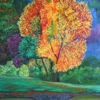 Digital Arts titled "Autumn Morning" by Sesha, Original Artwork