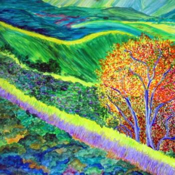 Digital Arts titled "landscape--Summersc…" by Sesha, Original Artwork, Oil