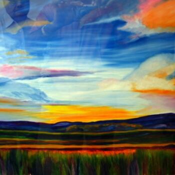 Digitale Kunst mit dem Titel "Morning Glory" von Sesha, Original-Kunstwerk, Öl