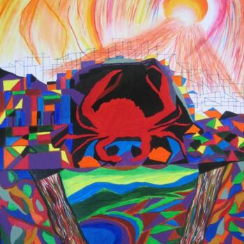 Arts numériques intitulée ""Influence of Afflu…" par Sesha, Œuvre d'art originale, Huile