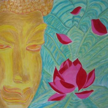 Arts numériques intitulée "Buddha-2" par Sesha, Œuvre d'art originale, Huile