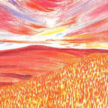 Digital Arts titled "As the sunshine flo…" by Sesha, Original Artwork, Oil