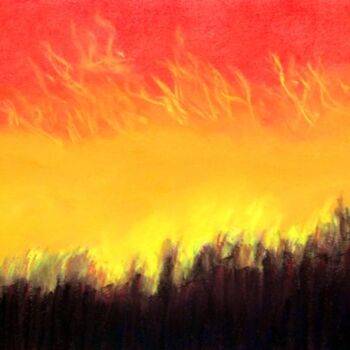 Digital Arts titled "Forest Flames" by Sesha, Original Artwork