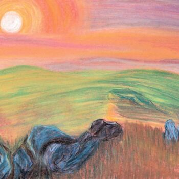 Arte digital titulada "Summer Sunset" por Sesha, Obra de arte original