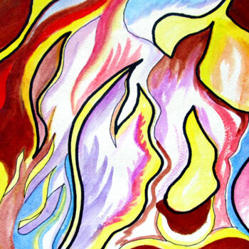 Digital Arts titled "Composition-4" by Sesha, Original Artwork, Oil