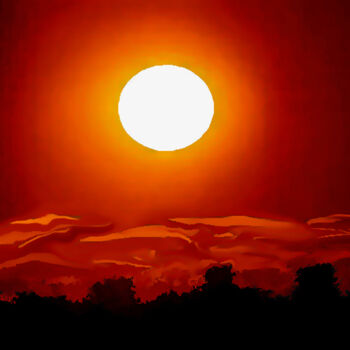 Arte digitale intitolato "Sunset Glory" da Sesha, Opera d'arte originale