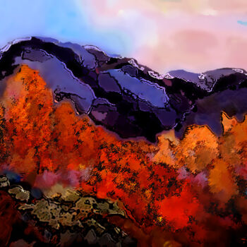 Arts numériques intitulée "Autumn Glory" par Sesha, Œuvre d'art originale, Huile