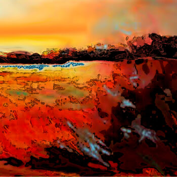 Arts numériques intitulée "Sundown Time" par Sesha, Œuvre d'art originale, Huile