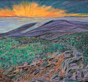 Digital Arts titled "Sunset Colourburst" by Seshadri, Original Artwork, Oil