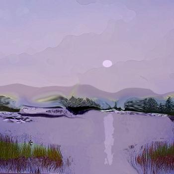 Digital Arts titled "Winter Day" by Seshadri, Original Artwork, Oil