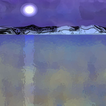 Digital Arts titled "Winter Night" by Seshadri, Original Artwork, Oil